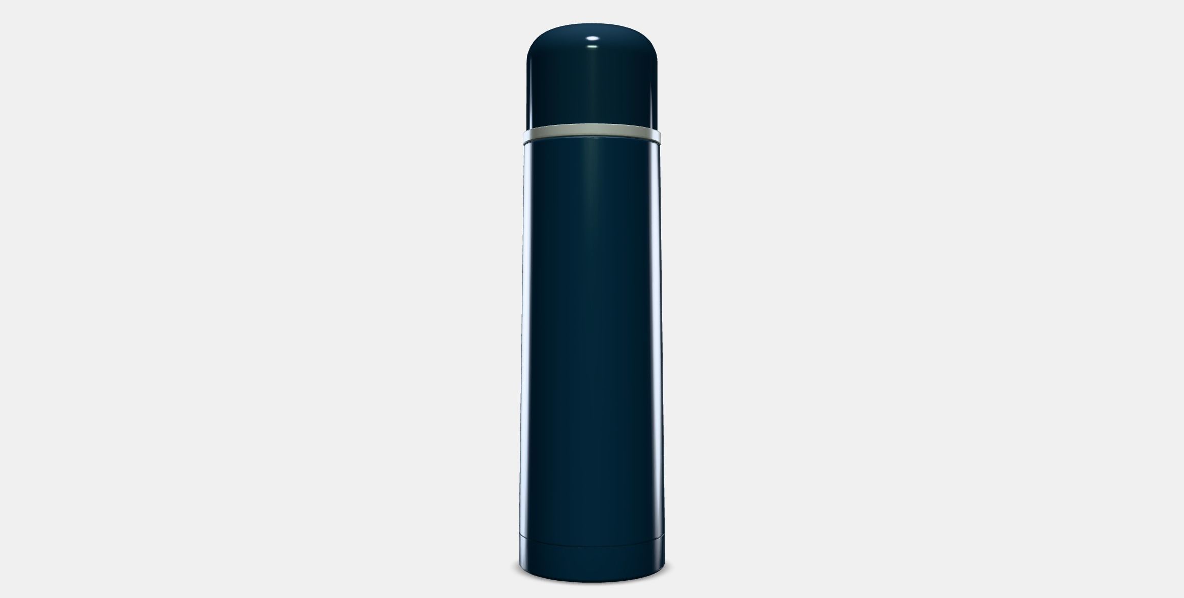 HALSA Steel vacuum flask Low-poly 3D model_10
