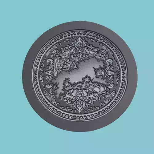 Bhutan Map Medallion
