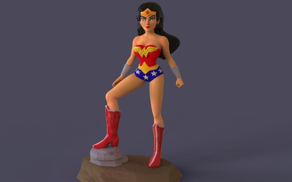 Wonder Woman 3D print model_1