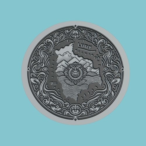 Bolivia Map Medallion 3D print model