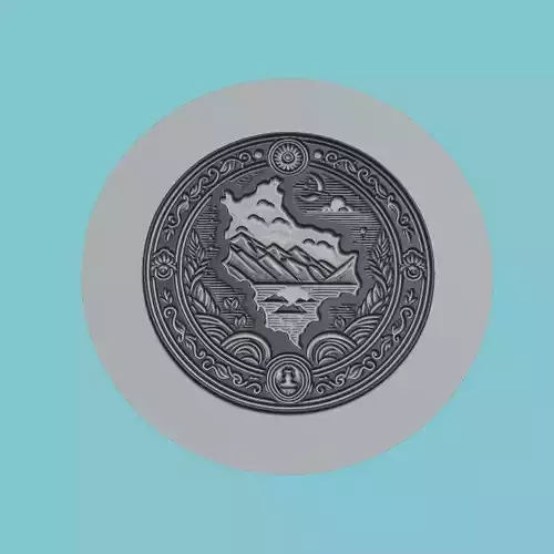 Bolivia Map Medallion