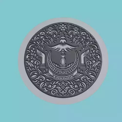 Brunei Map Medallion