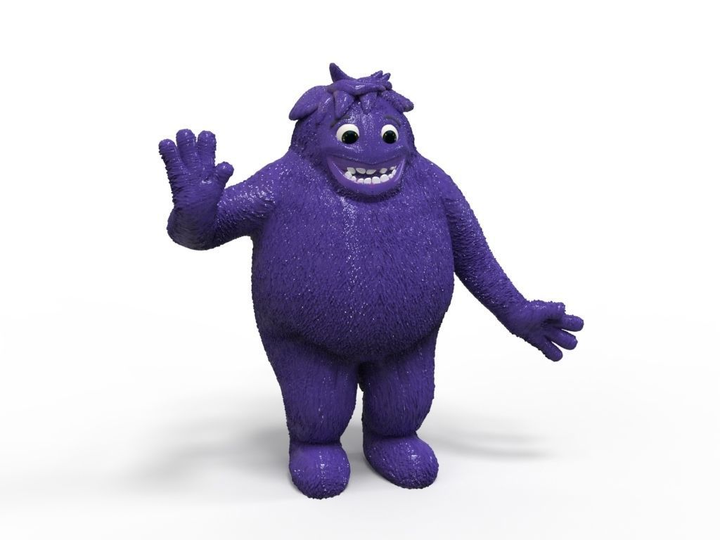 IF MOVIE CHARACTER   - BLUE -  STL 3D print model_2