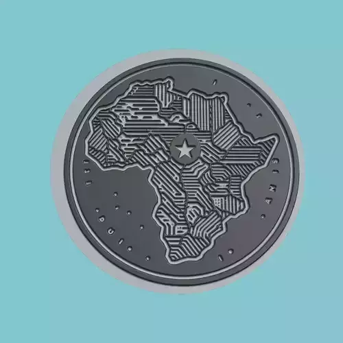 Burkina Faso Map Medallion