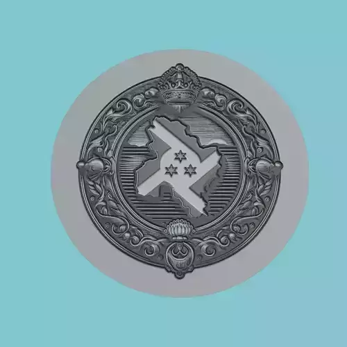 Burundi Map Medallion