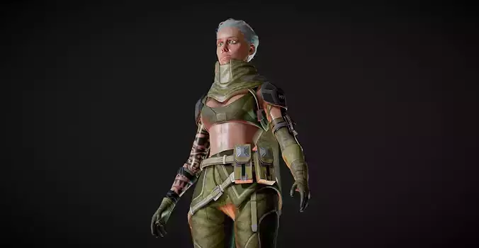 Military Woman Rigged PBR