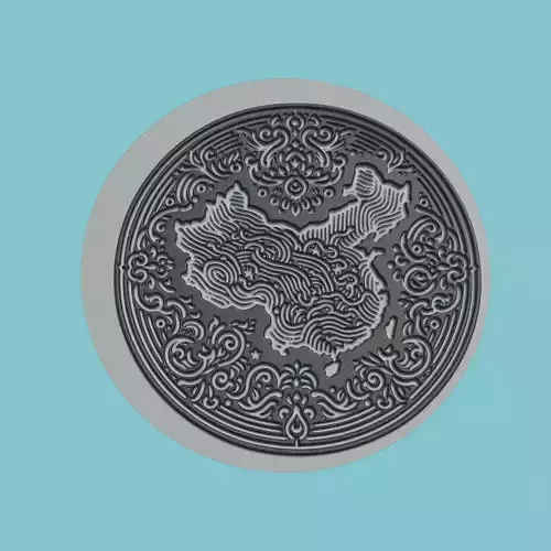 China Map Medallion