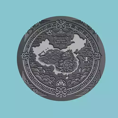 China Map Medallion
