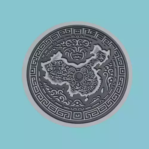 China Map Medallion
