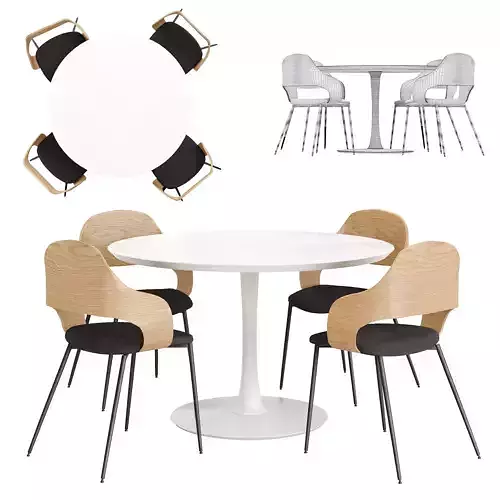 Dining Chair and Table Hvidovre Set 001