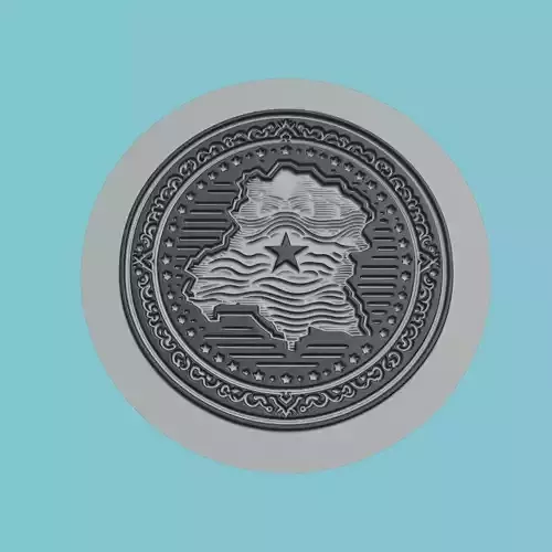 Cote dIvoire Map Medallion