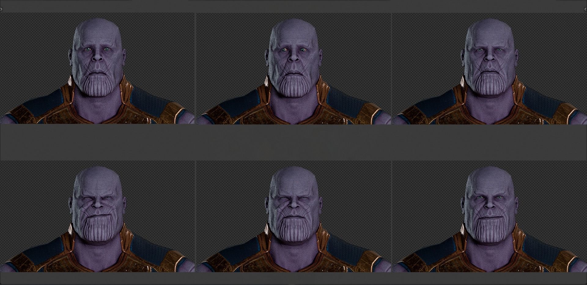 Thanos from Avengers Infinity War  Free low-poly 3D model_12