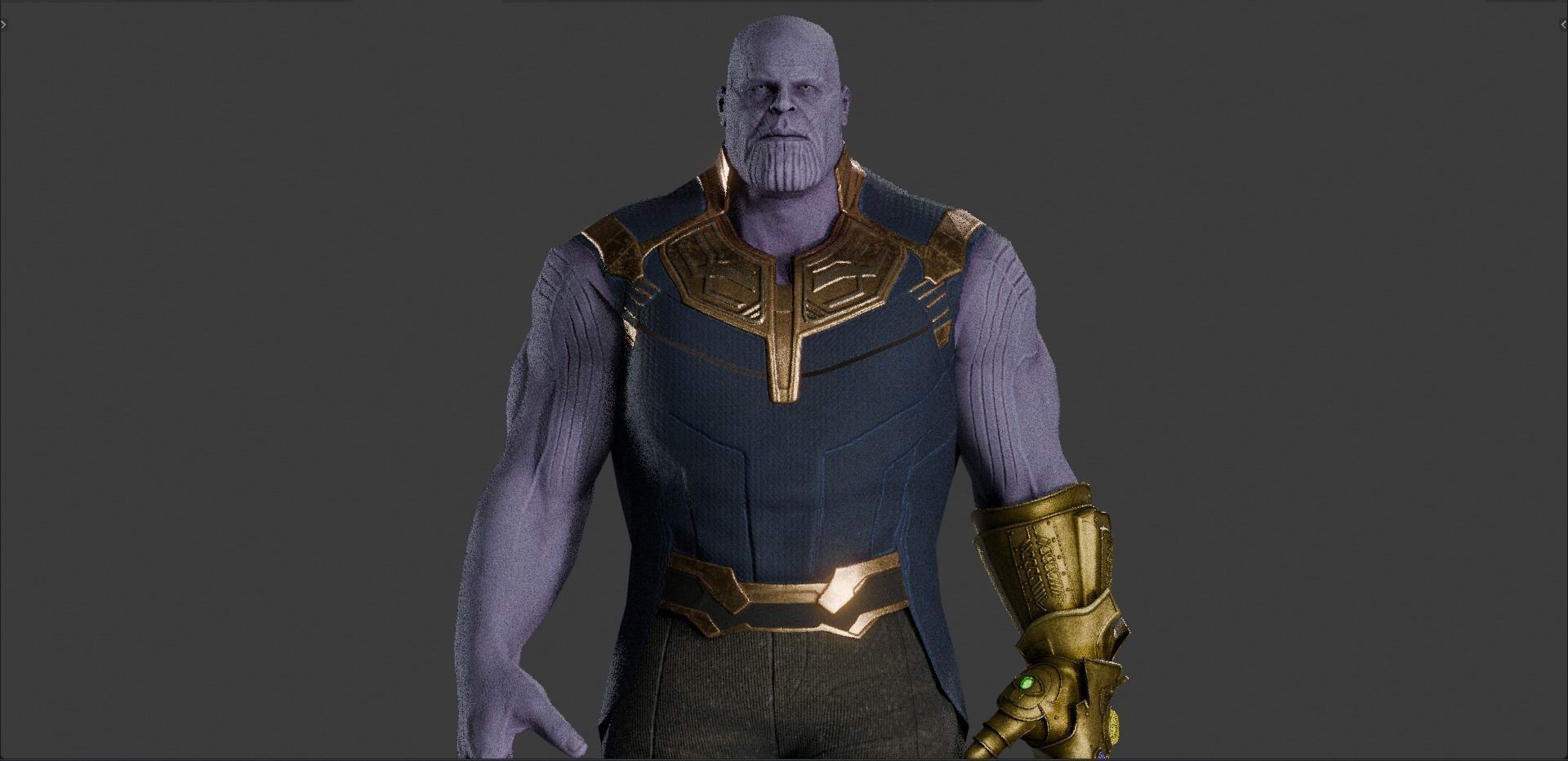 Thanos from Avengers Infinity War  Free low-poly 3D model_2