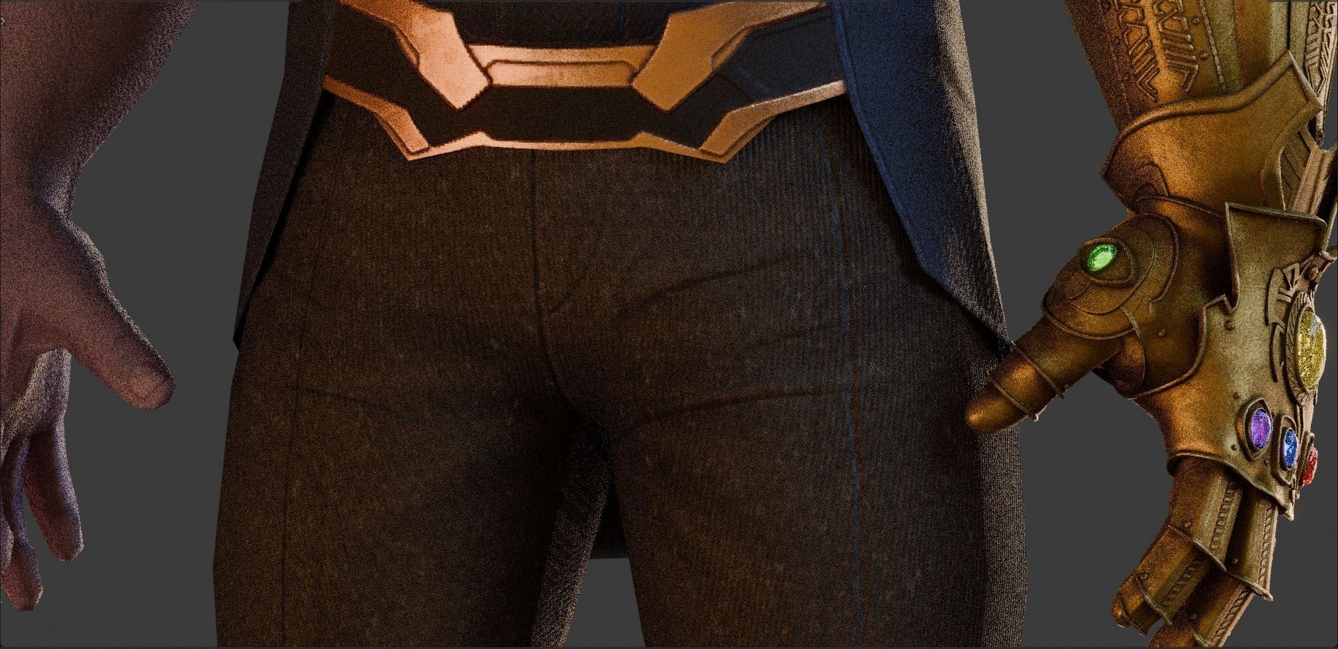 Thanos from Avengers Infinity War  Free low-poly 3D model_15