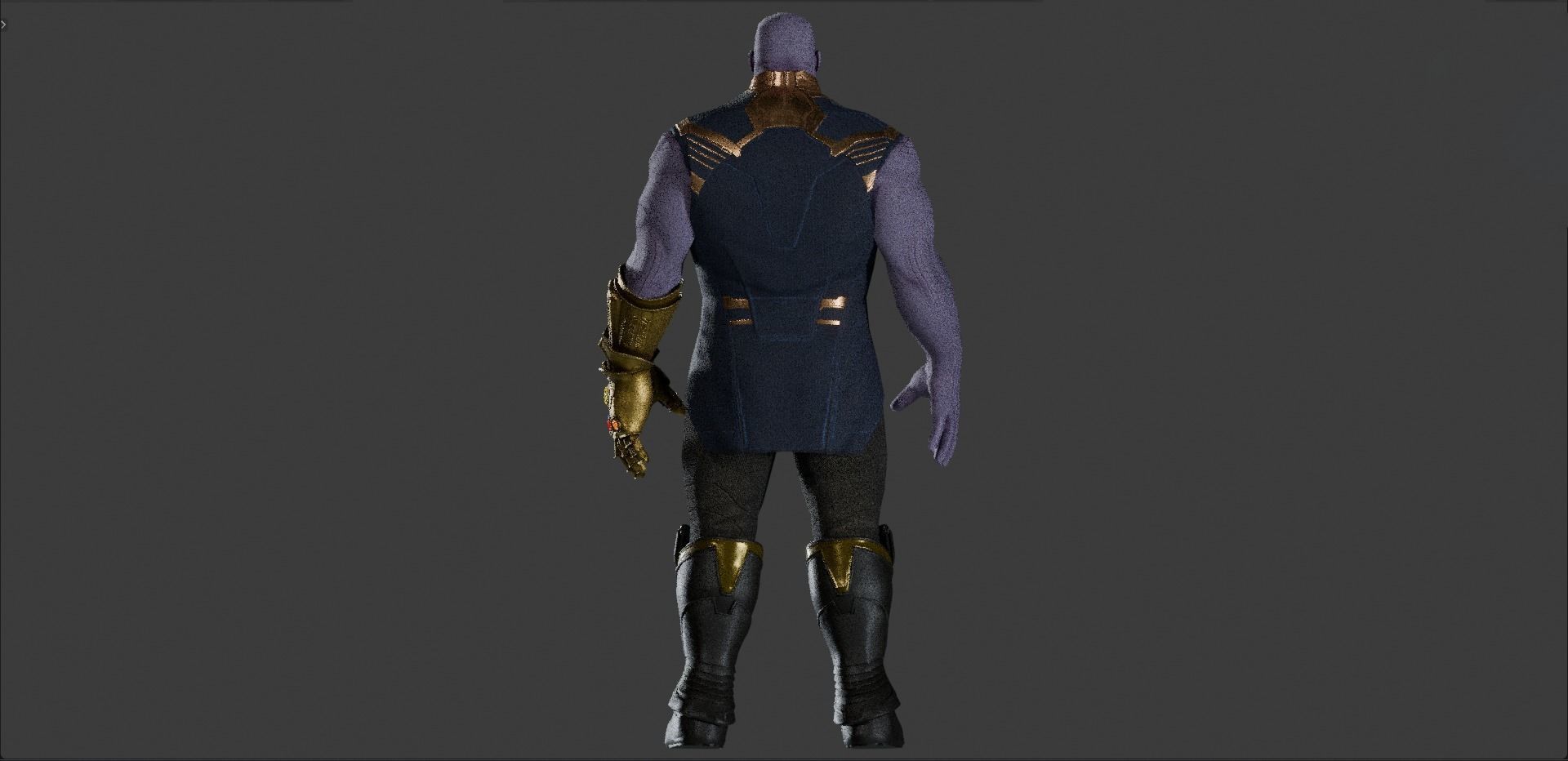Thanos from Avengers Infinity War  Free low-poly 3D model_7