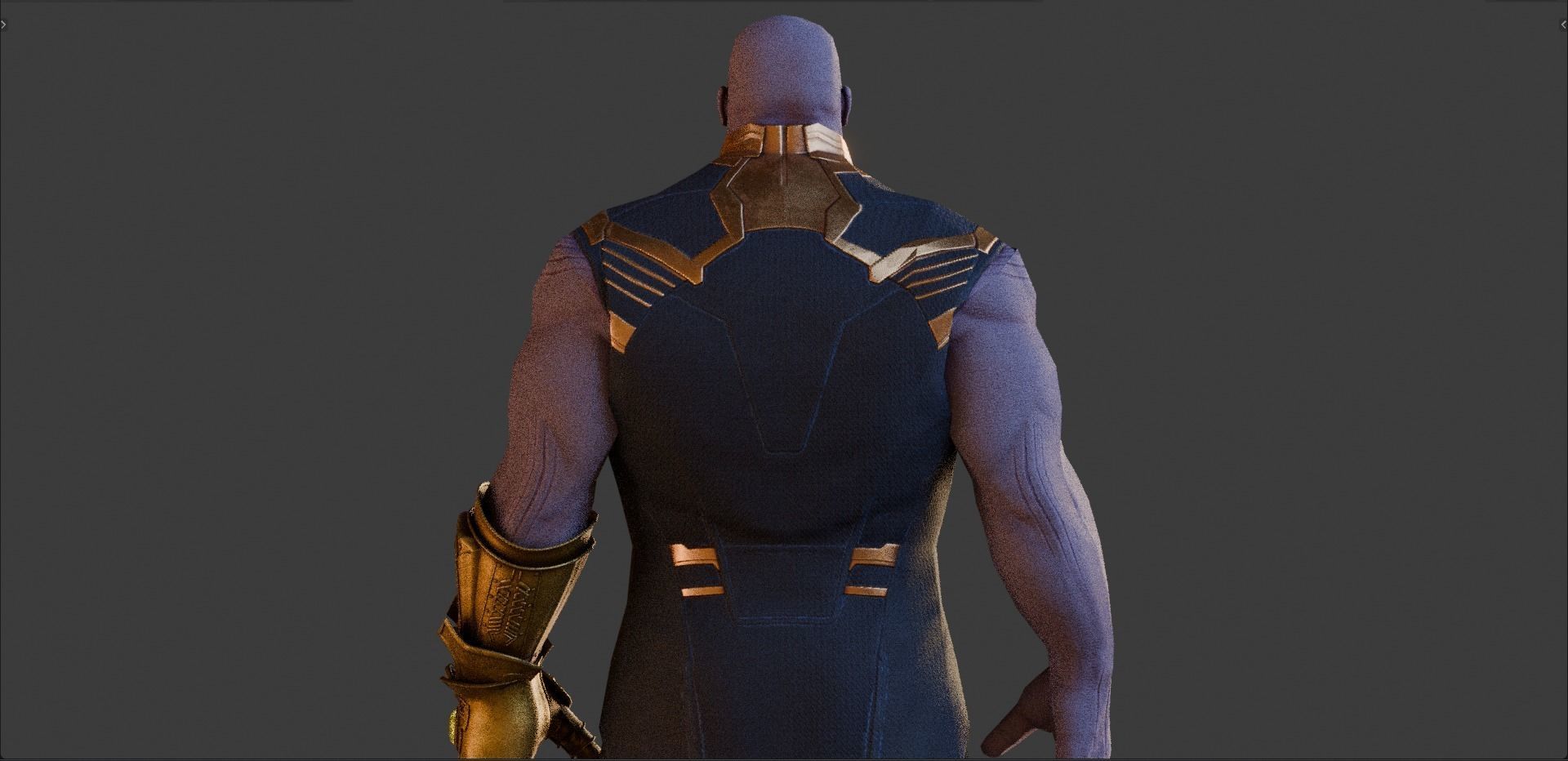 Thanos from Avengers Infinity War  Free low-poly 3D model_5