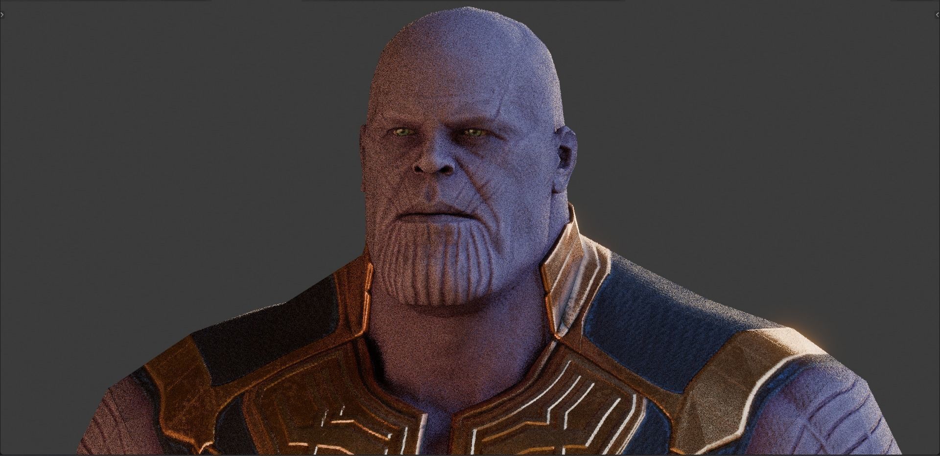 Thanos from Avengers Infinity War  Free low-poly 3D model_13
