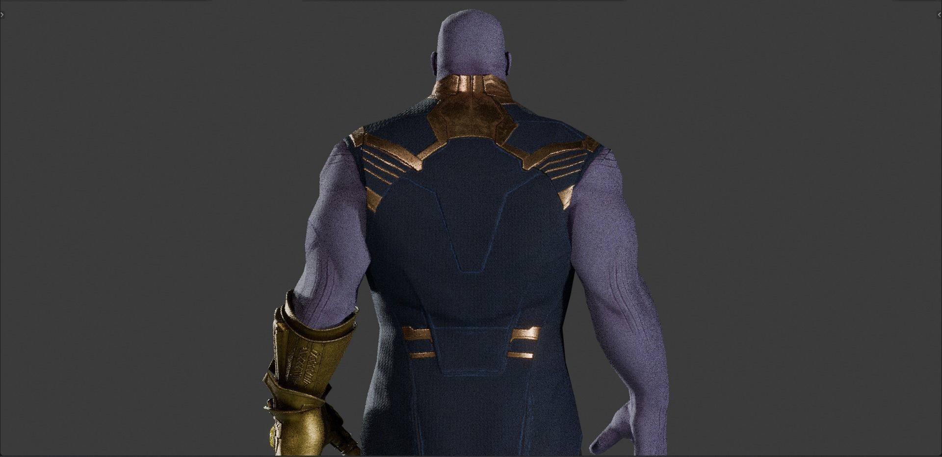 Thanos from Avengers Infinity War  Free low-poly 3D model_3