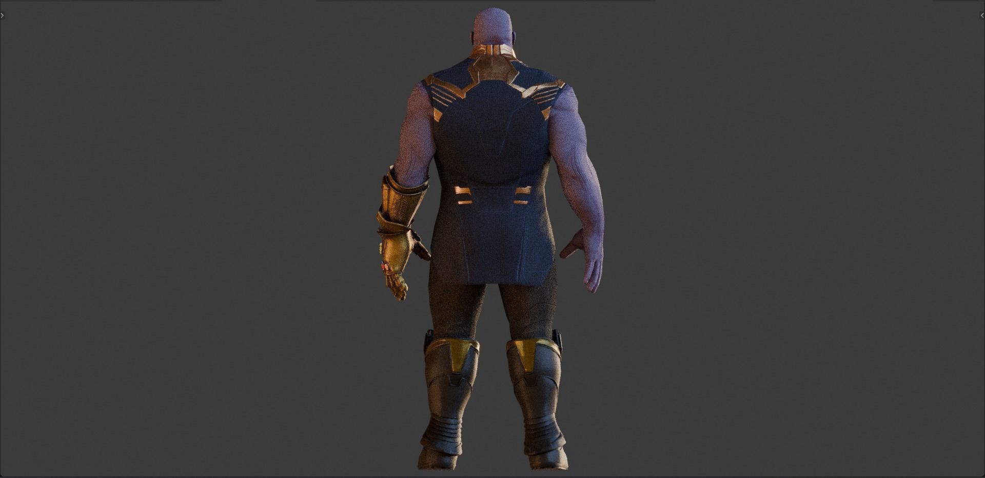 Thanos from Avengers Infinity War  Free low-poly 3D model_9