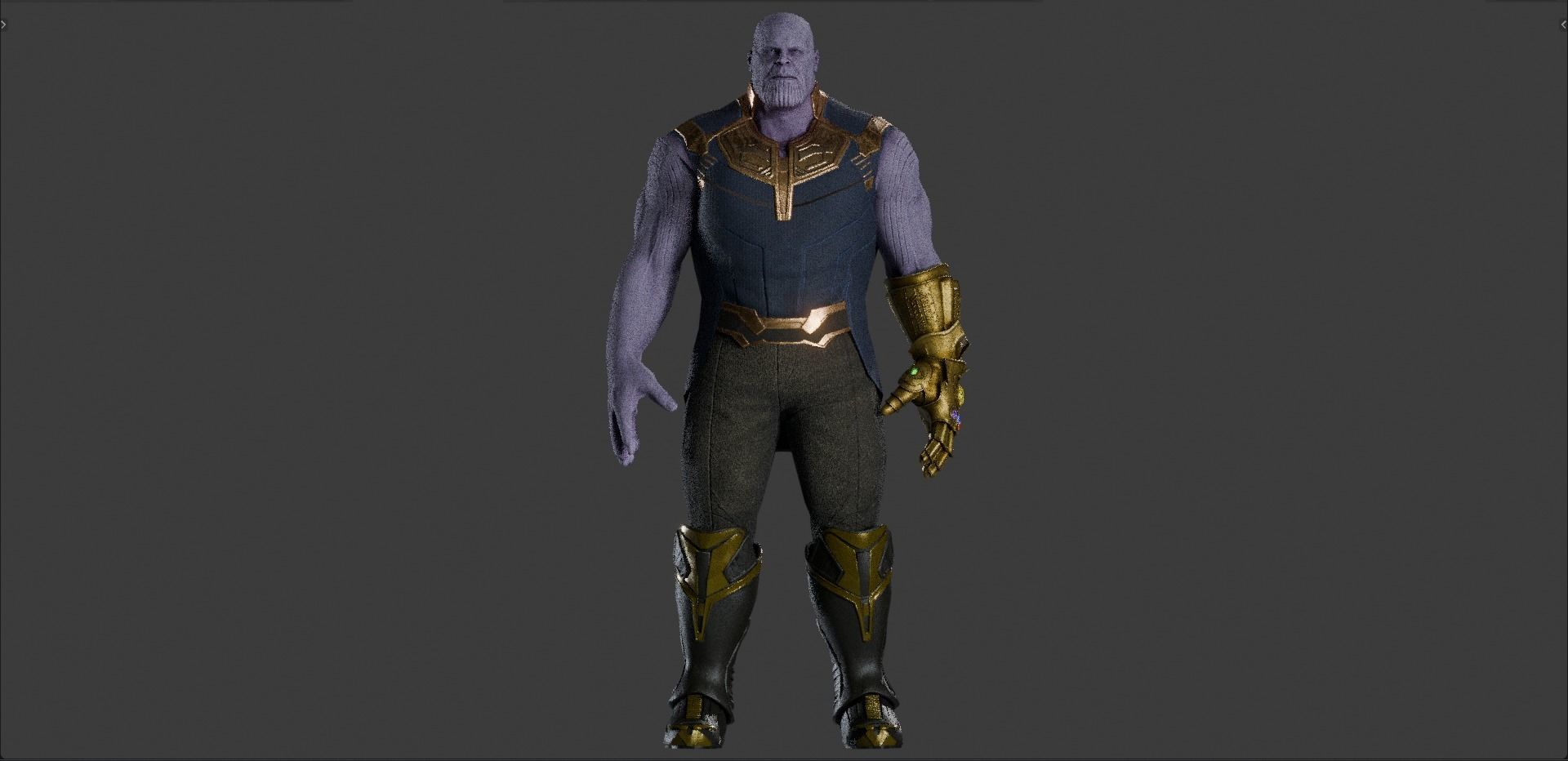 Thanos from Avengers Infinity War  Free low-poly 3D model_6