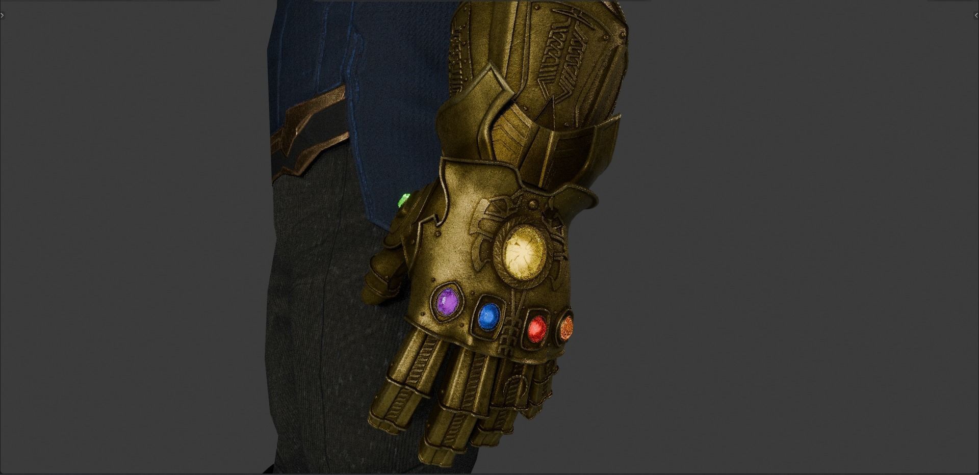 Thanos from Avengers Infinity War  Free low-poly 3D model_16