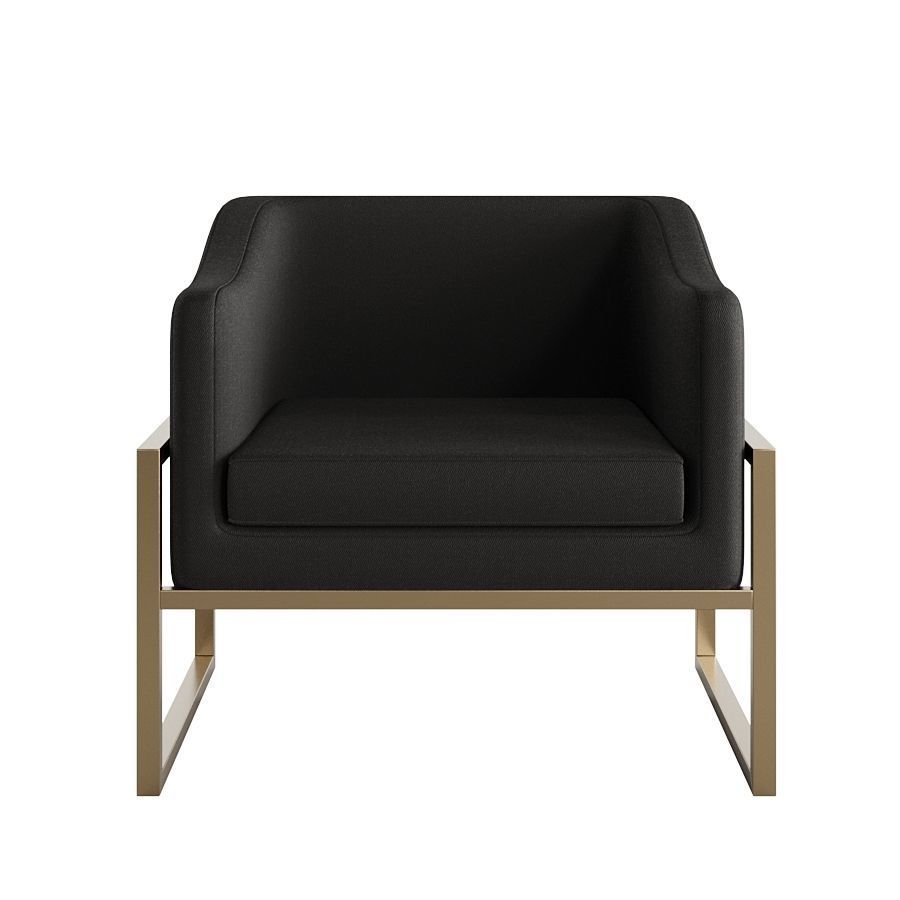 Basic Armchair 3D model_1