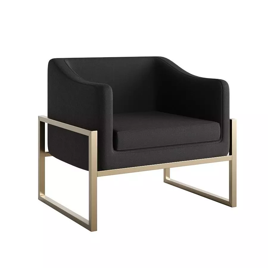 Basic Armchair 3D model_0