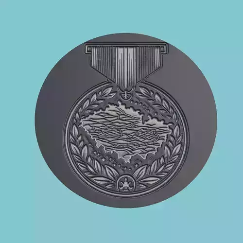 Czech Republic Map Medallion