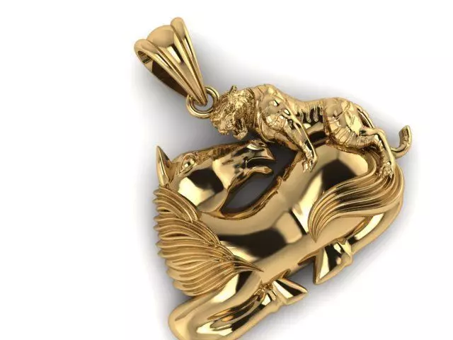 PENDANTS TIGER 3D print model_0