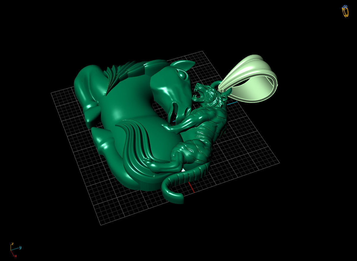 PENDANTS TIGER 3D print model_2