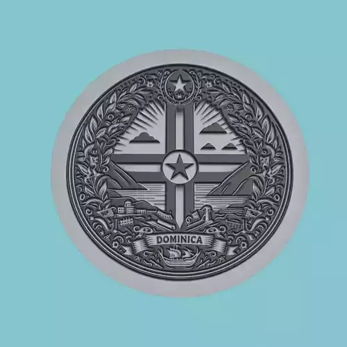 Dominica Map Medallion