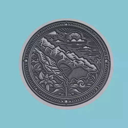 East Timor Map Medallion