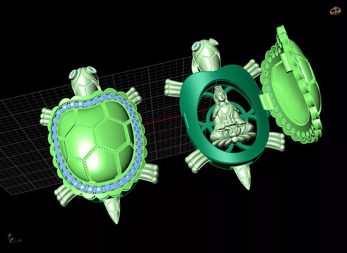 PENDANTS turtle 3D print model