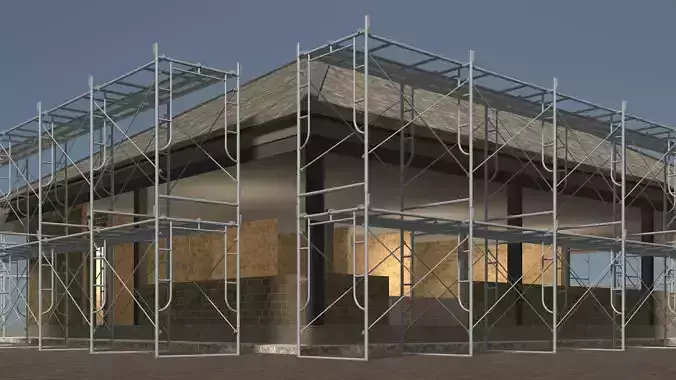 Building under construction 24i08 3D model