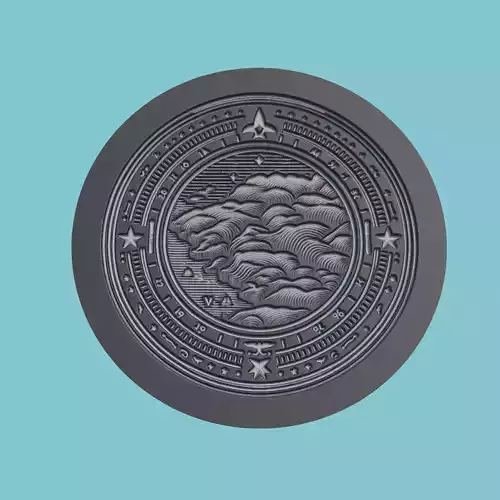 Equatorial Guinea Map Medallion 3D print model