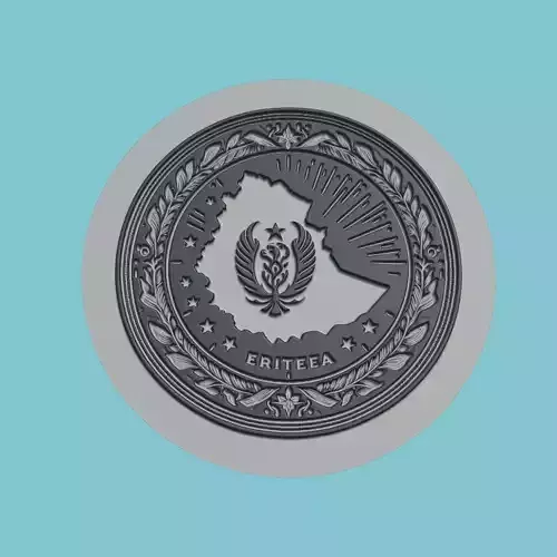 Eritrea Map Medallion