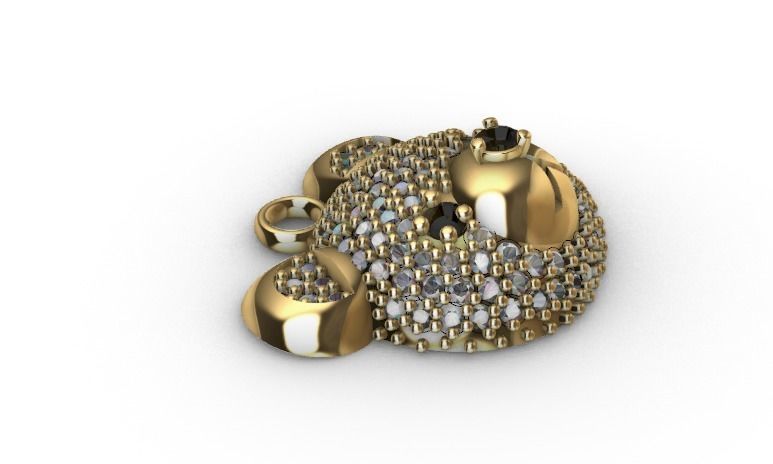 dijes- Colgante de osito  -v- 3D print model_2