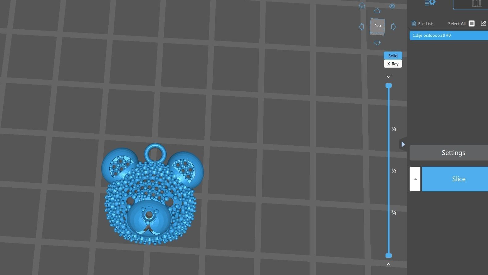 dijes- Colgante de osito  -v- 3D print model_9