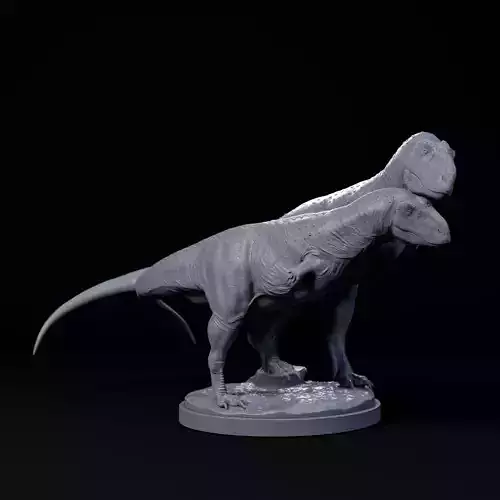 Rajasaurus couple 1-35 scale pre-supported dinosaur
