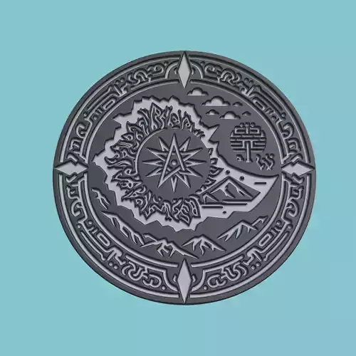 Ethiopia Map Medallion