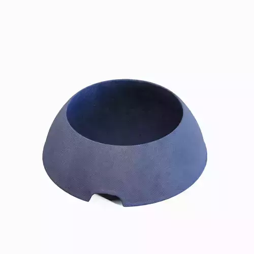 Plastic Dog Bowl A 03 Low-poly 3D model