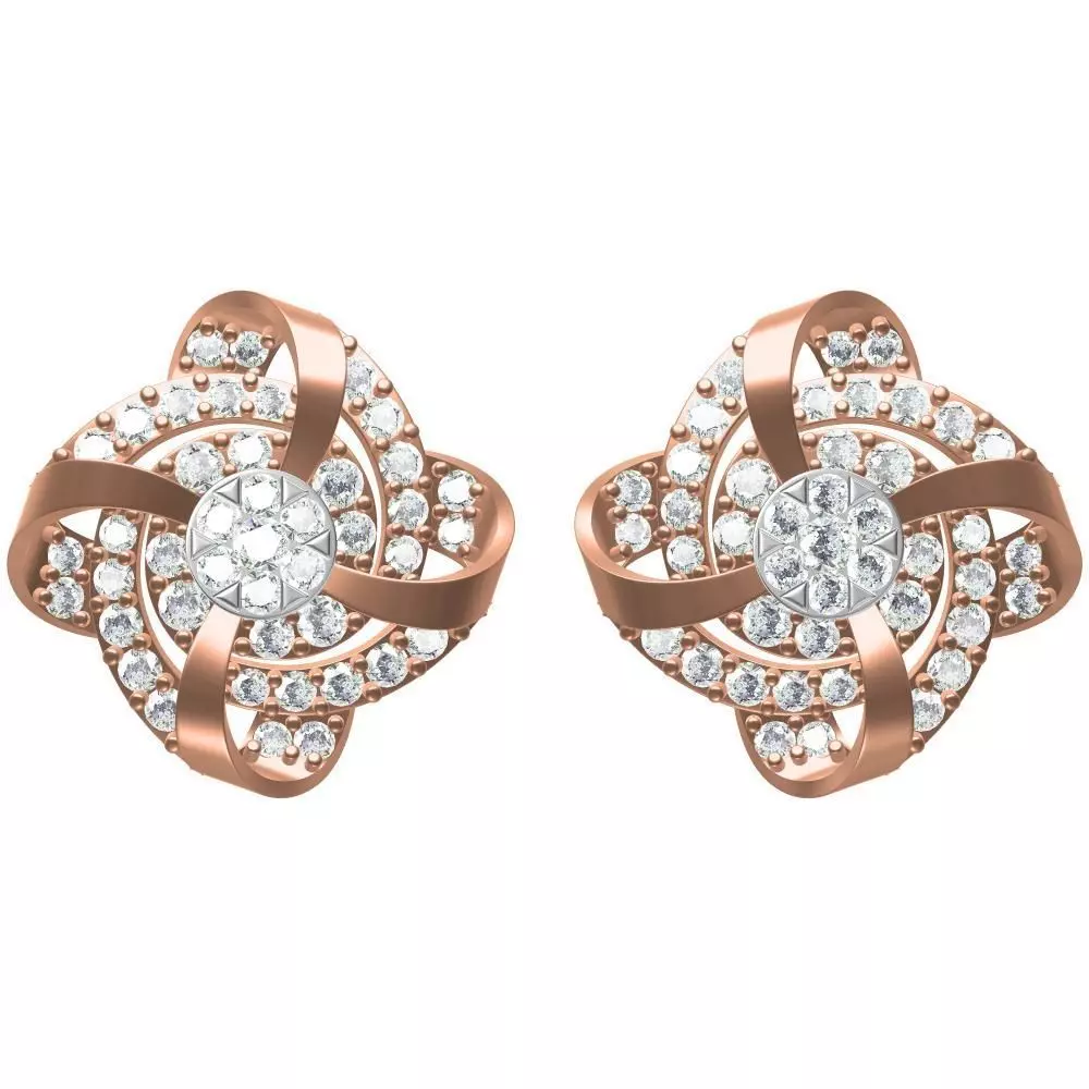 Earing jewellery 3D model_0