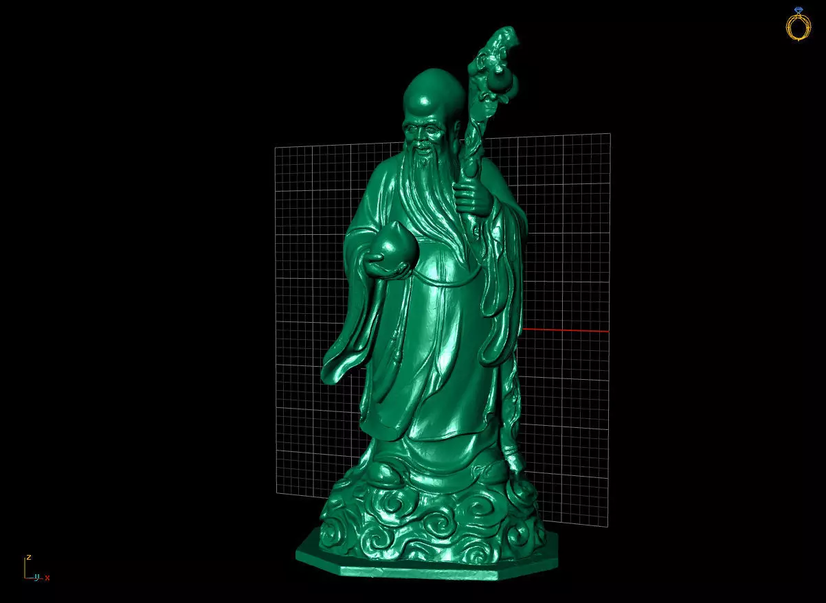 God of wealth 3D print model_0