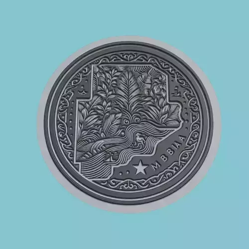 The Gambia Map Medallion