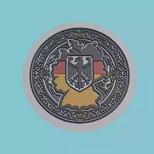 Germany Map Medallion