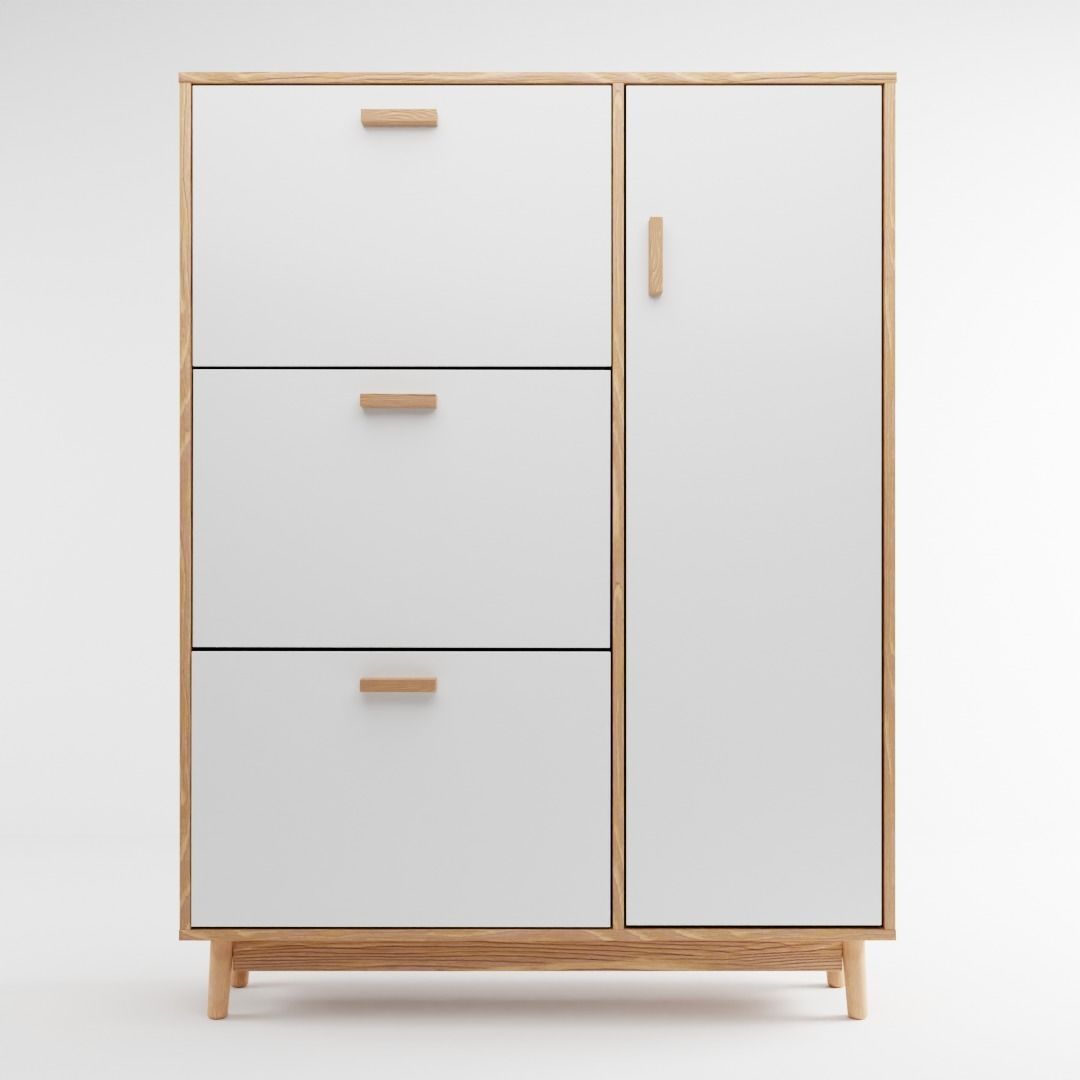 Shoes Rack CL116  3D model_1