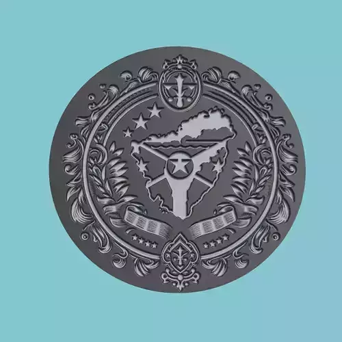 Grenada Map Medallion