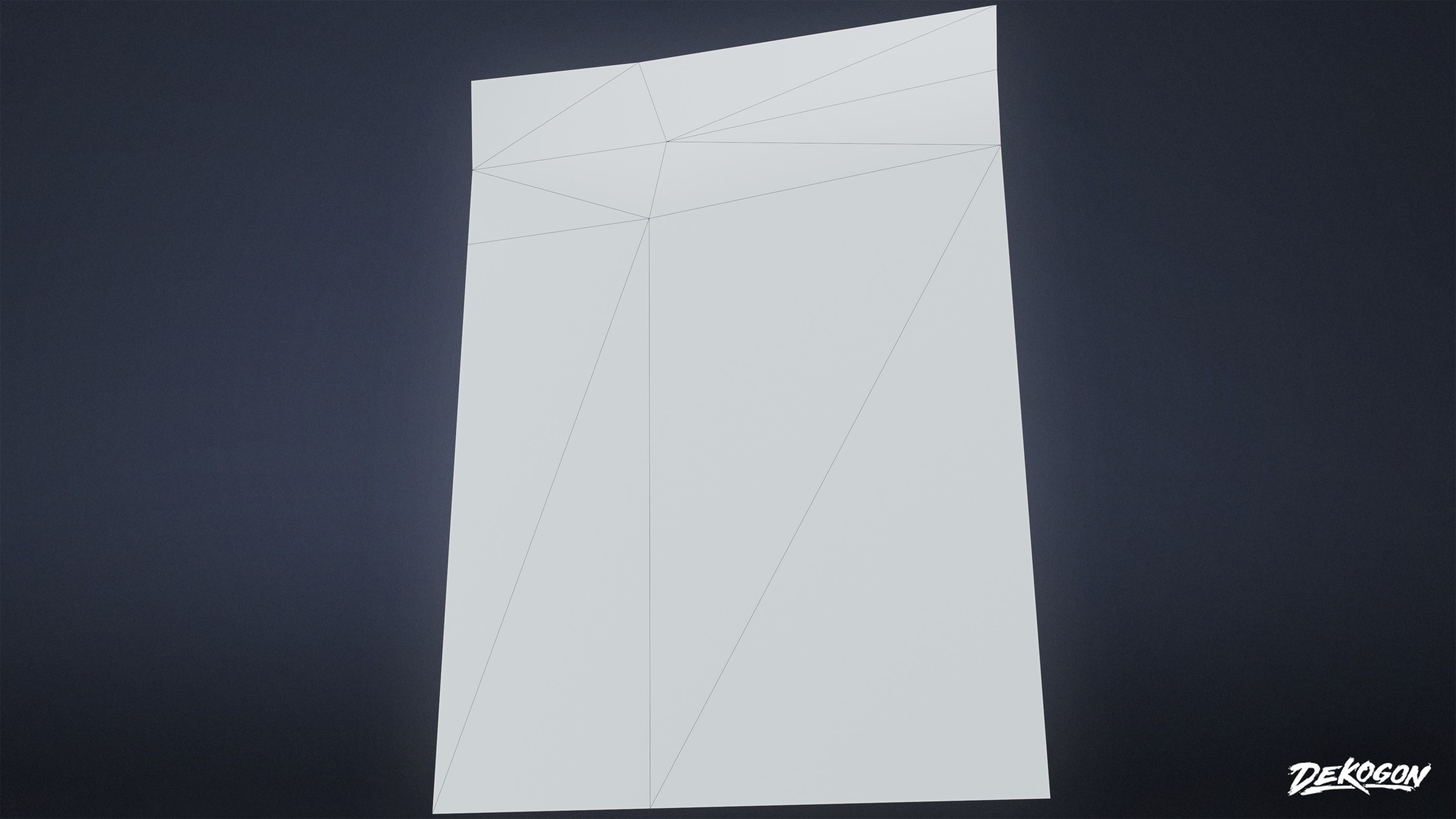 HIGH SCHOOL GYM - School Posters 01 - LOW POLY Low-poly 3D model_7