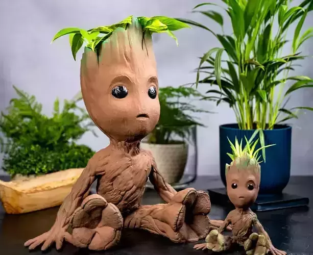 Baby Groot Planter 3D print model