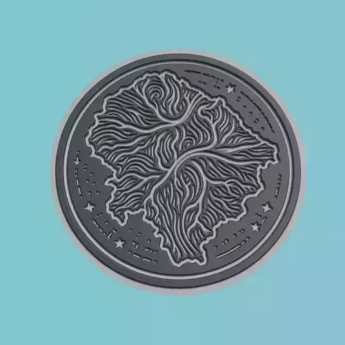 Guinea Map Medallion